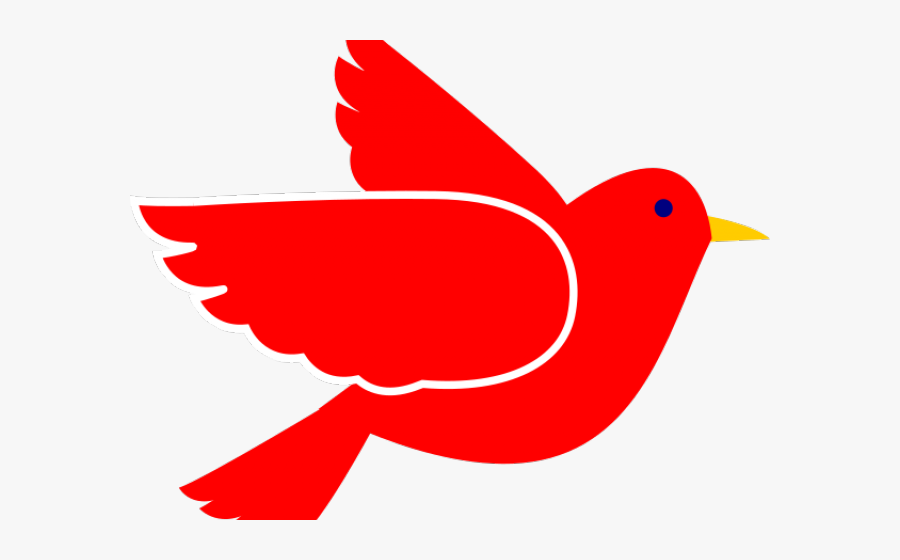 Cardinal Clipart Red Bird - Bird Flying Clipart Png, Transparent Clipart