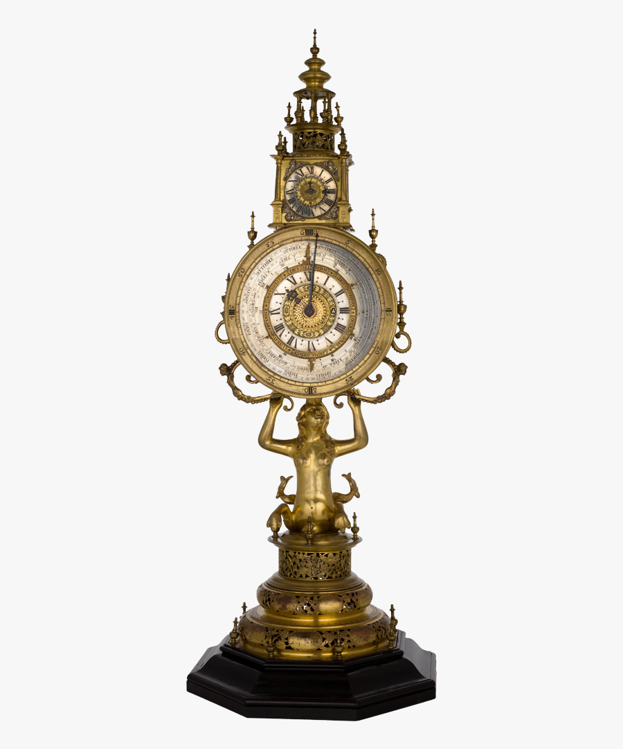 Astronomical Monstrance Clock - Brass, Transparent Clipart