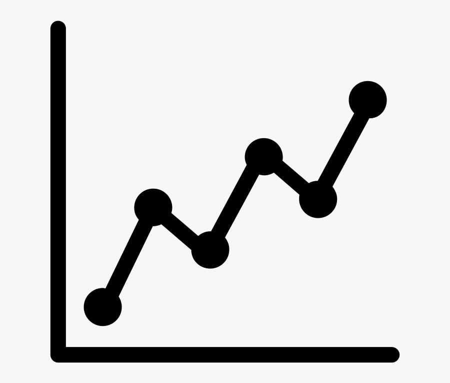 Line Chart Icon Noun 70892 Cc - Trend Line Graph Icon, Transparent Clipart