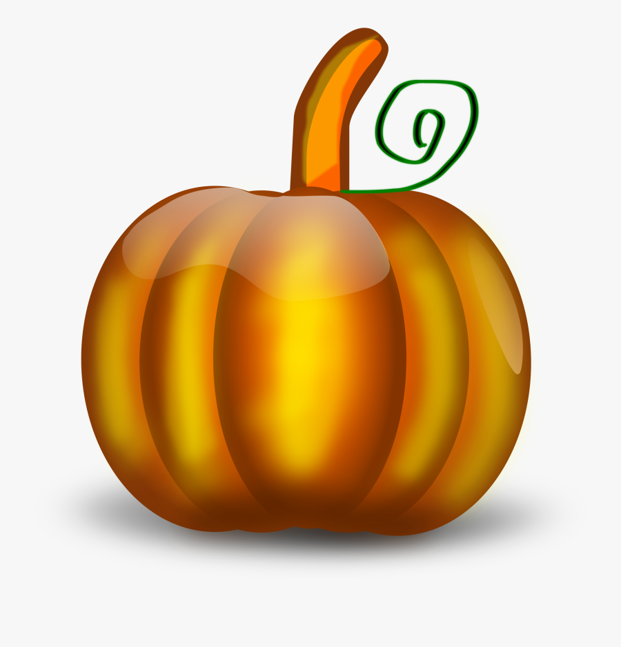 Apple,food,calabaza - Cute Pumpkin Transparent Background, Transparent Clipart