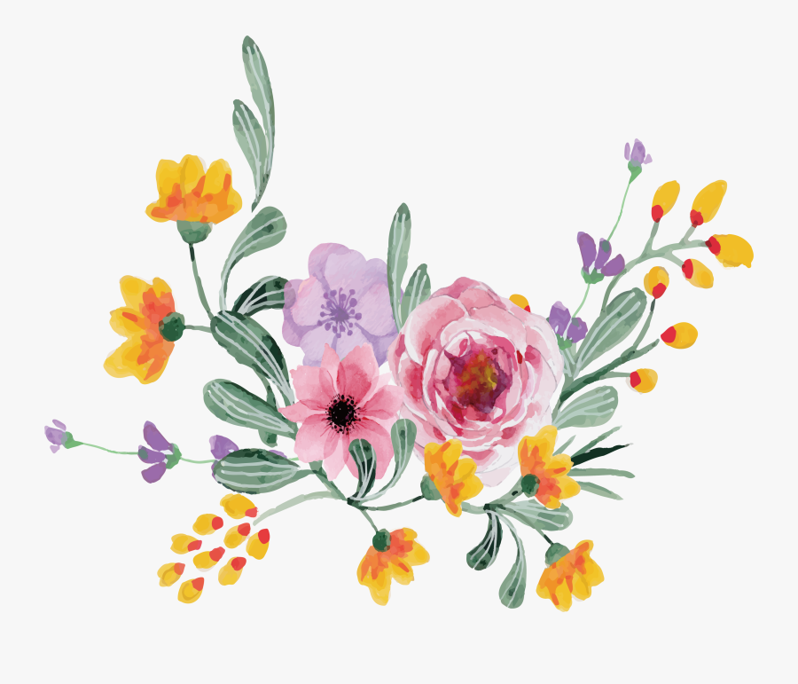 Floral Design Rosa Multiflora - Flower Vector, Transparent Clipart