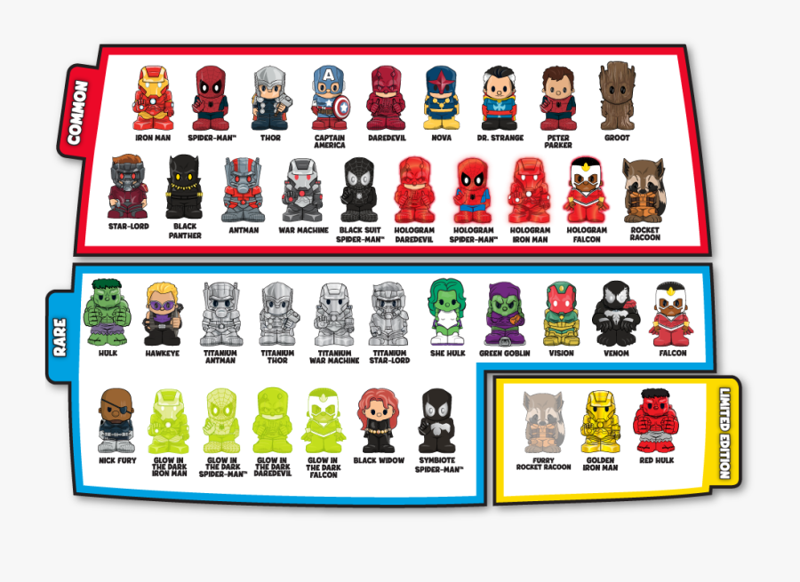 Products - Ooshies Marvel Series 1, Transparent Clipart