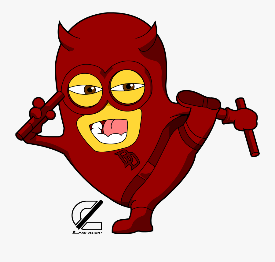 Marvel Daredevil Clipart Daredevil Png - Daredevil Minion, Transparent Clipart
