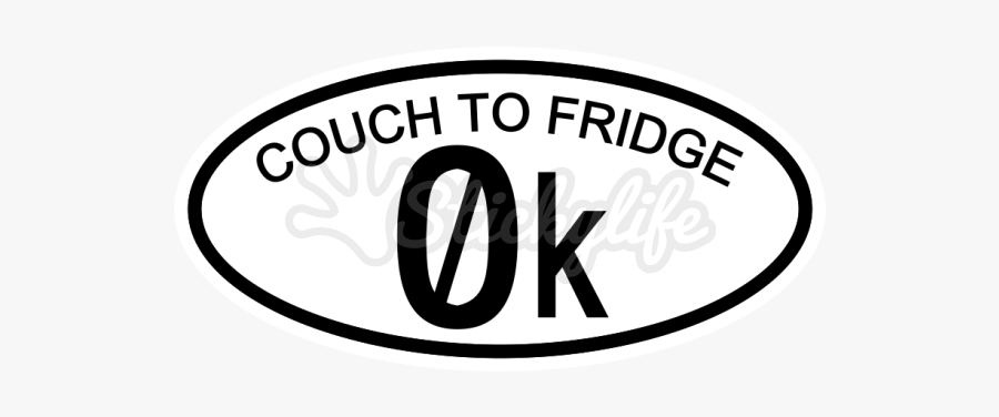 Couch To Fridge 0k Marathon National Running Day Oval - Circle, Transparent Clipart