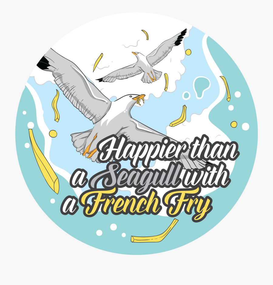 Happier Than A Seagull"
 Class="lazyload Lazyload Mirage - Graphic Design, Transparent Clipart