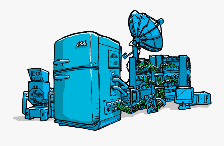 Heath Robinson Internet Fridge, Transparent Clipart
