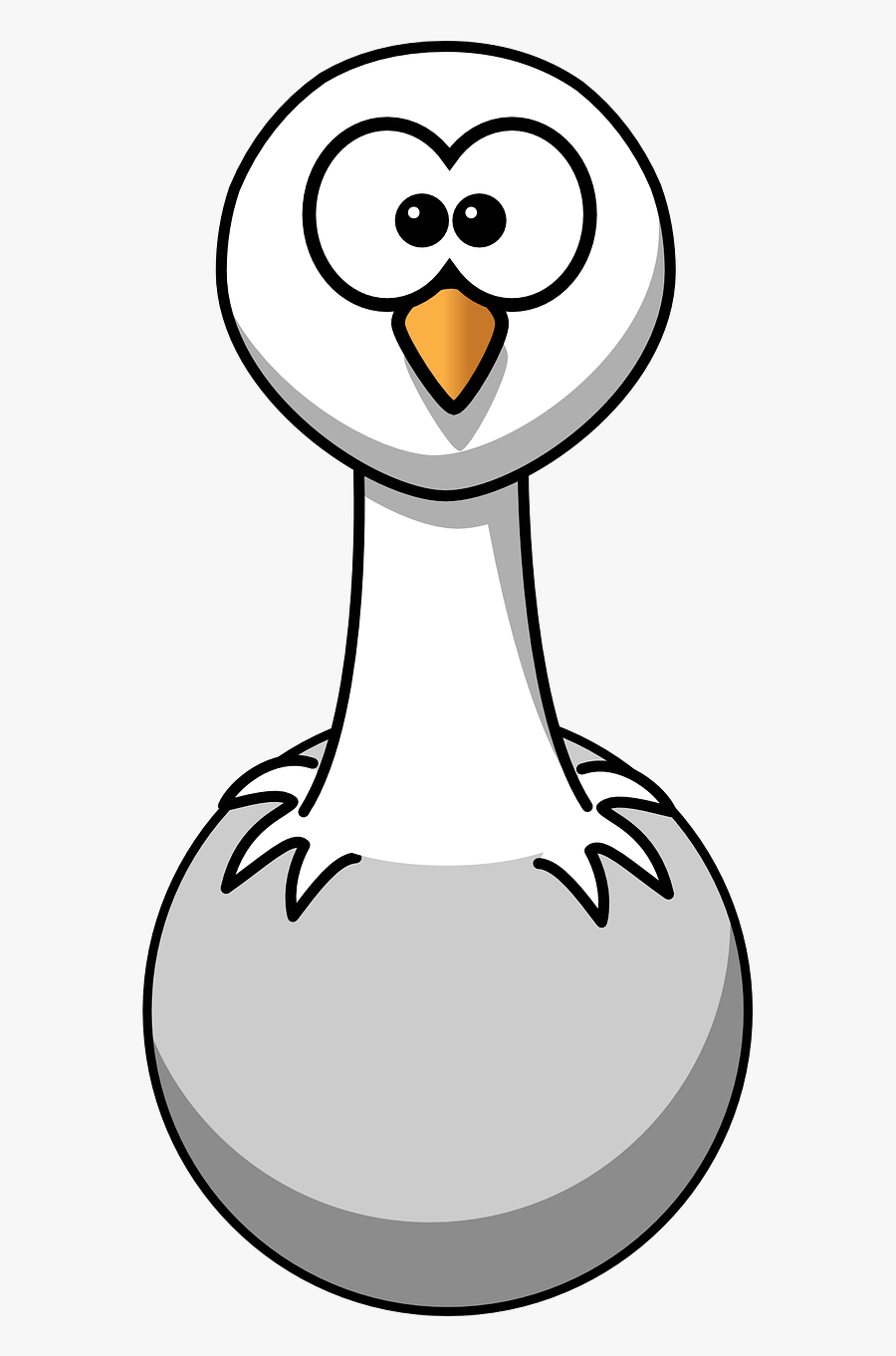 Black And White Animal Clipart Cute, Transparent Clipart