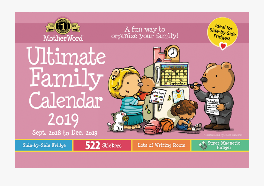 Product Image Mom&apos - Motherword Ultimate Family Calendar, Transparent Clipart