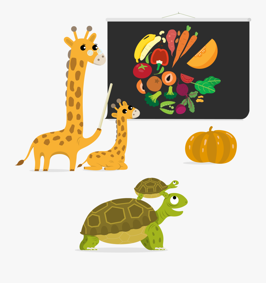 Introducing Fruits And Vegetables To Babies - Cartoon, Transparent Clipart