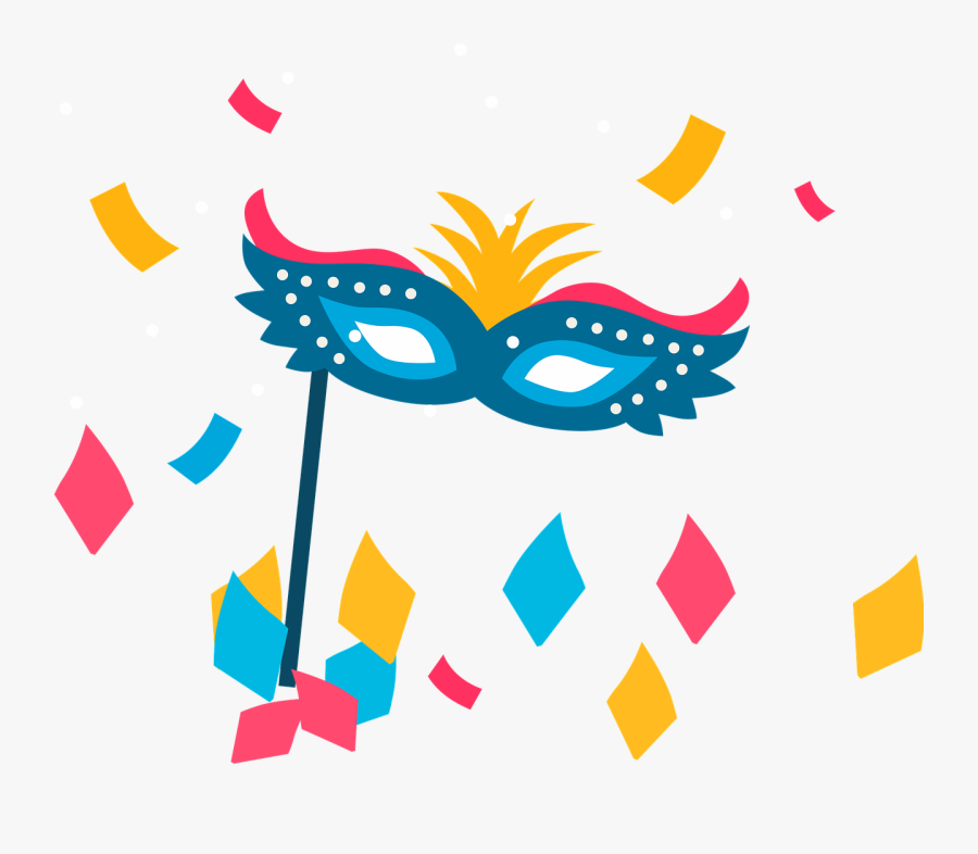 Carnival, Mask, Colorful, Rio, Modern, Party, Holiday - Imagens De Carnaval Png, Transparent Clipart