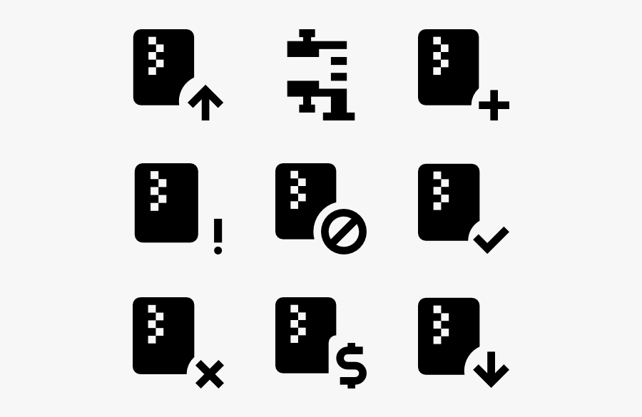 Zipped Files, Transparent Clipart