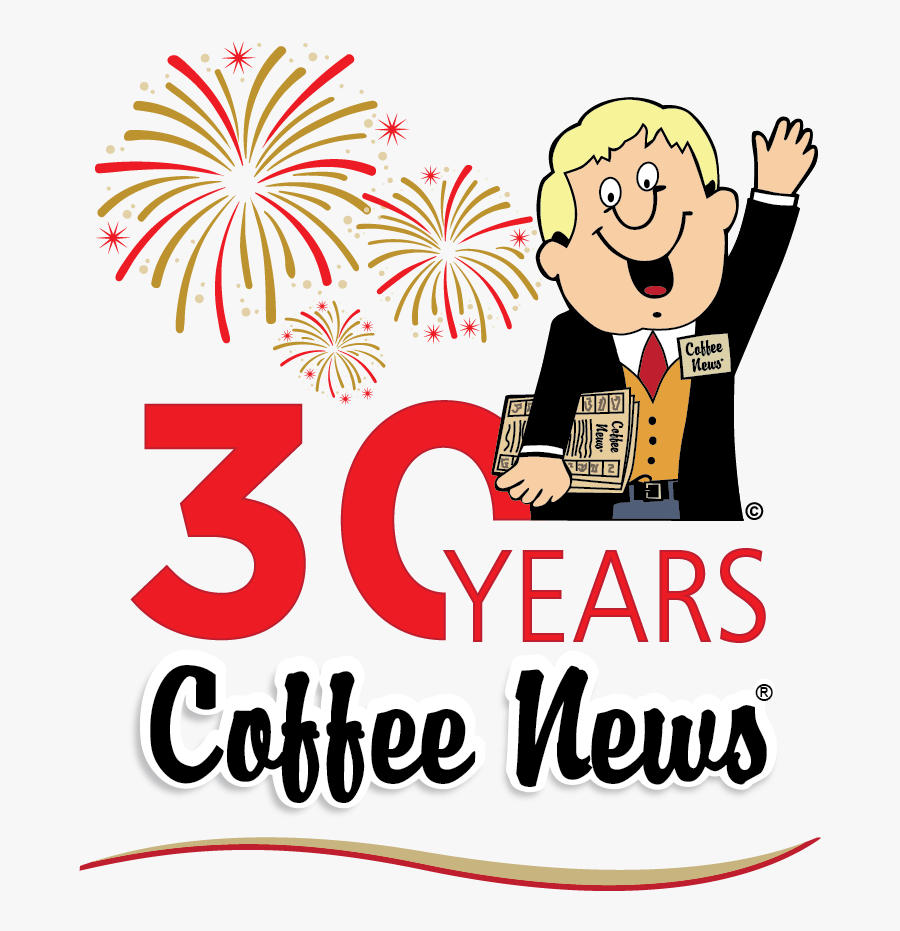 Logo Coffee News, Transparent Clipart