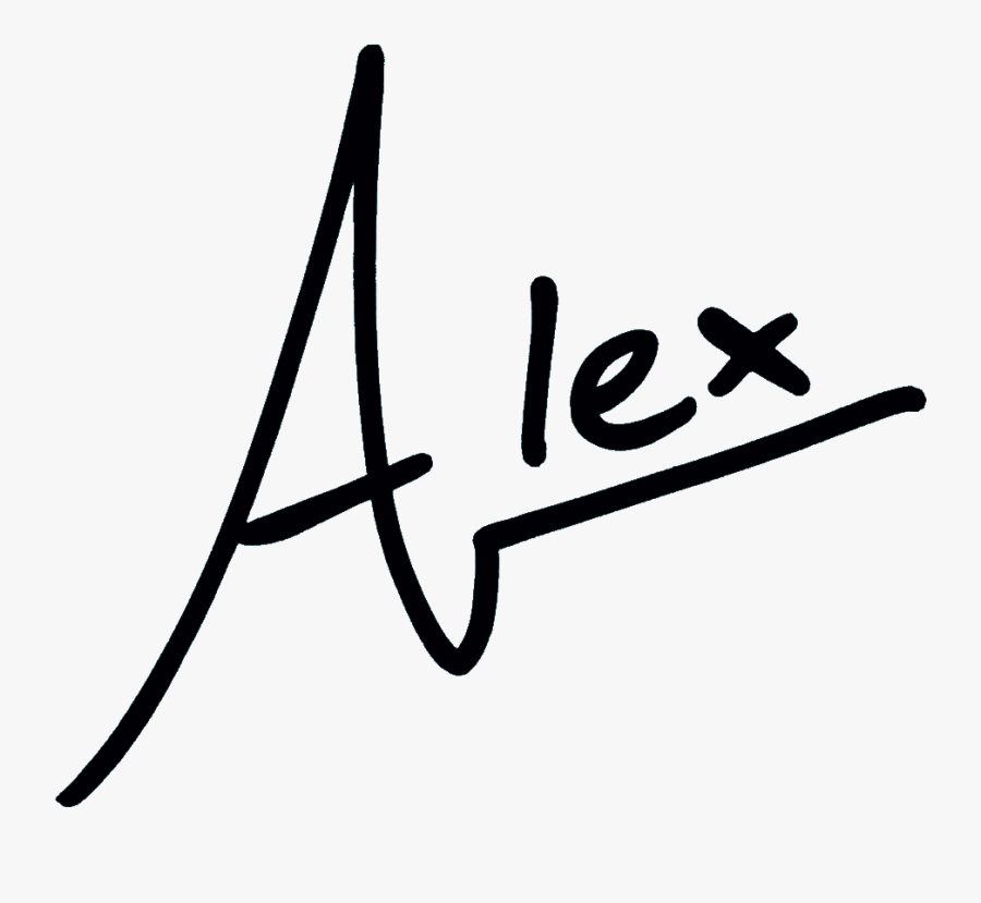 Hi, I"m Alex - Calligraphy, Transparent Clipart