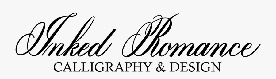 Inked Romance Calligraphy & Design - Calligraphy, Transparent Clipart