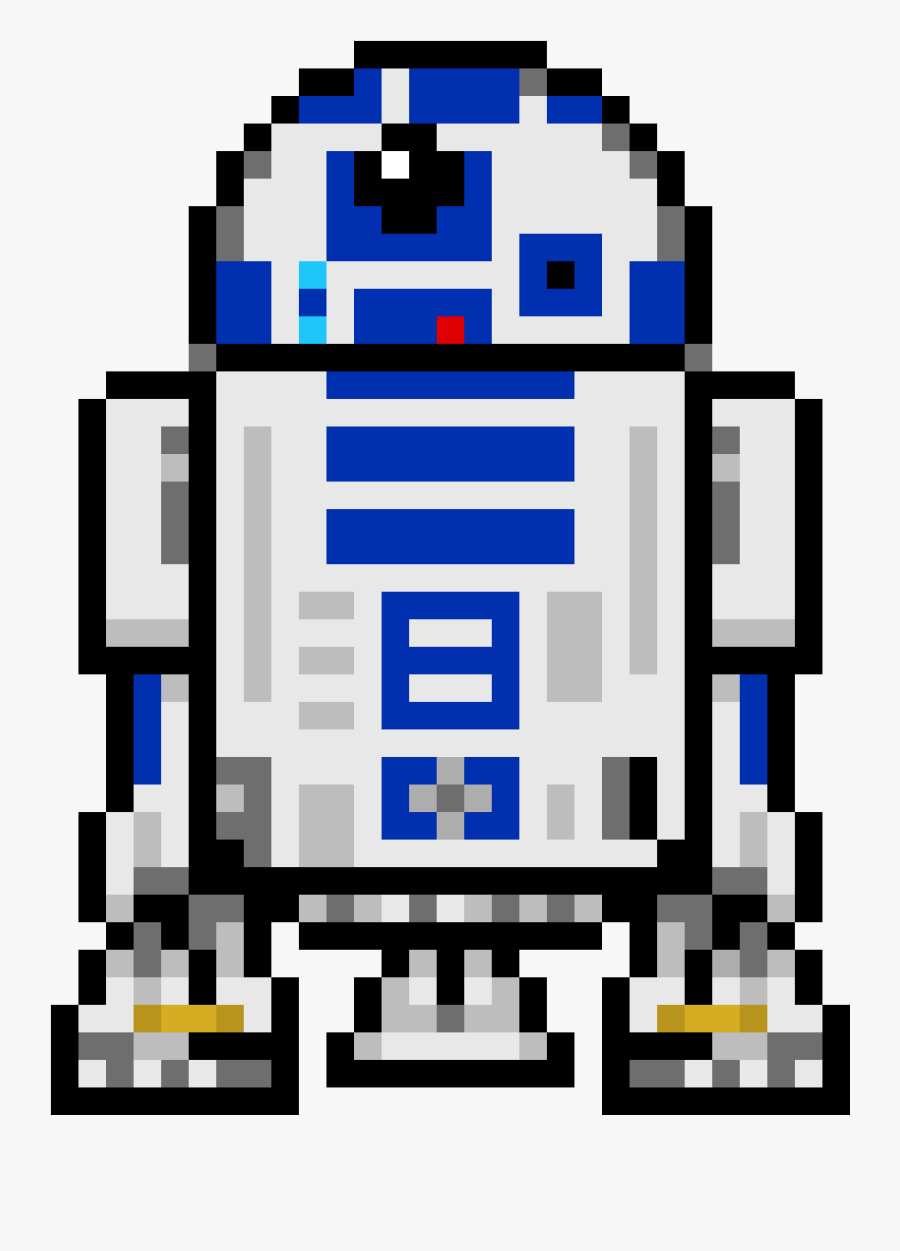 Pixel Art Star Wars R2d2, Transparent Clipart