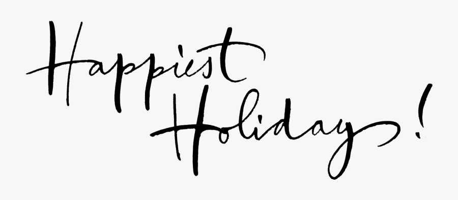 Happiest Holidays Png, Transparent Clipart