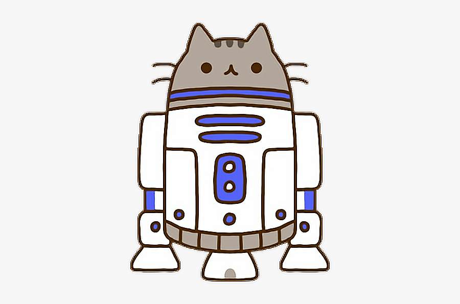 #r2d2 #pusheen - Pusheen Star Wars, Transparent Clipart