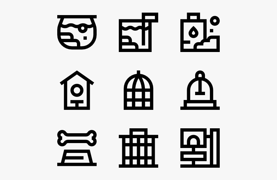 Petshop - Cage Icon, Transparent Clipart