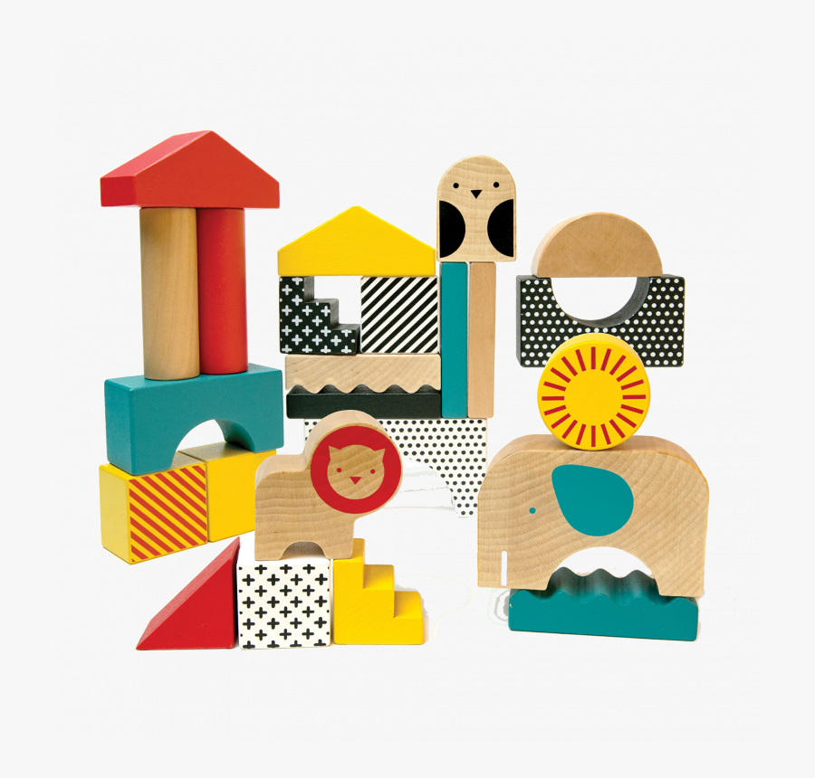 Animal Town Wooden Blocks By Petit Collage 18m - Jouet Bebe 9 Mois, Transparent Clipart