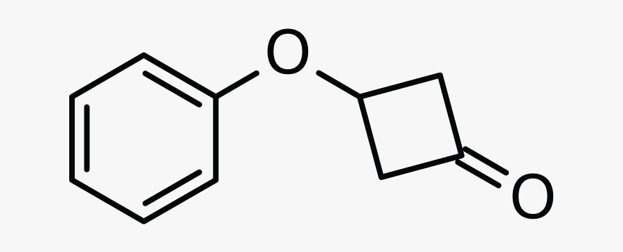 3-phenoxycyclobutanone - Estructura De P Nitrobenzaldehido, Transparent Clipart