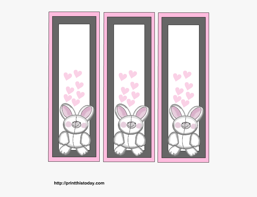 Bookmarks Bunny, Transparent Clipart