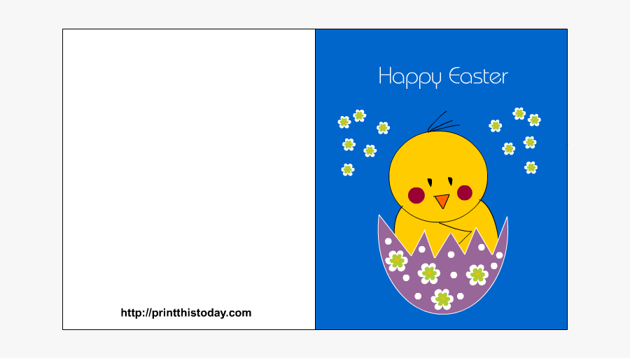 Clip Art Happy Easter Cards - Cute Printable Easter Cards, Transparent Clipart