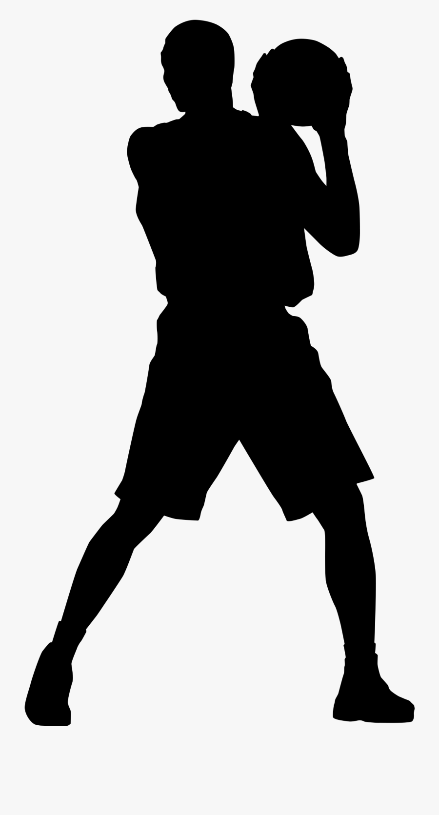 Womens Basketball Houston Rockets Sport Clip Art - Basketball Player Silhouette Clipart, Transparent Clipart