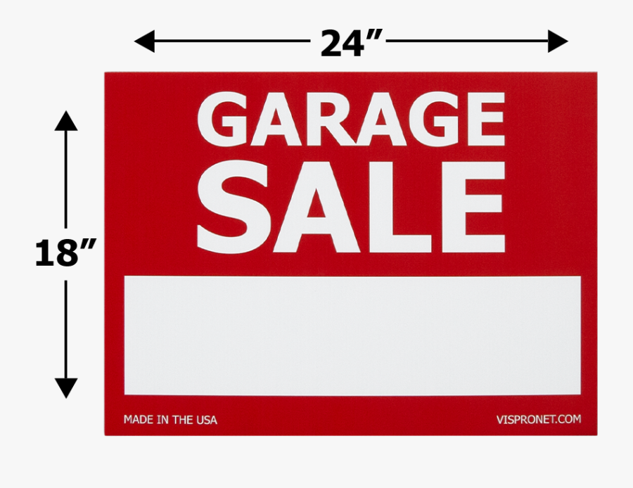 Garage Sale Sign Dimensions Of Yard Sign With Blank - Parallel, Transparent Clipart