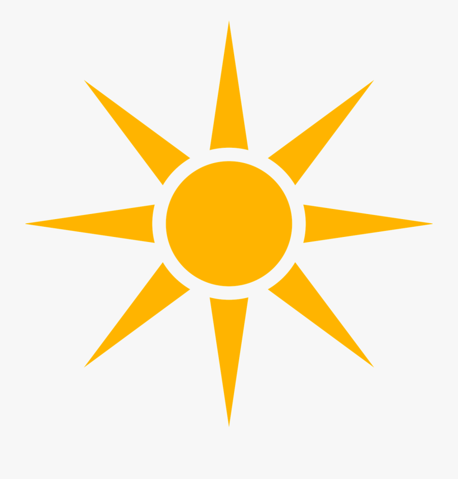 8 Pointed Sun Symbol, Transparent Clipart