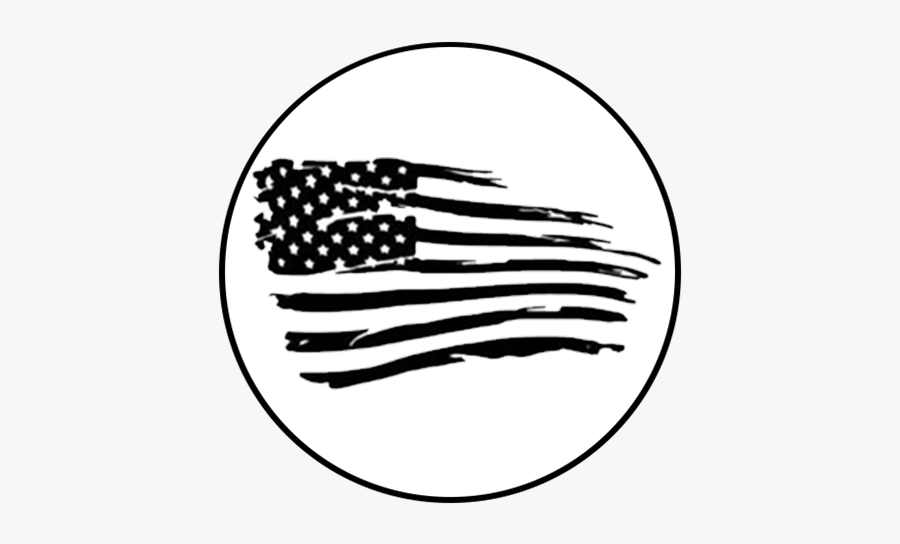 American Flag Clipart Black And White, Transparent Clipart