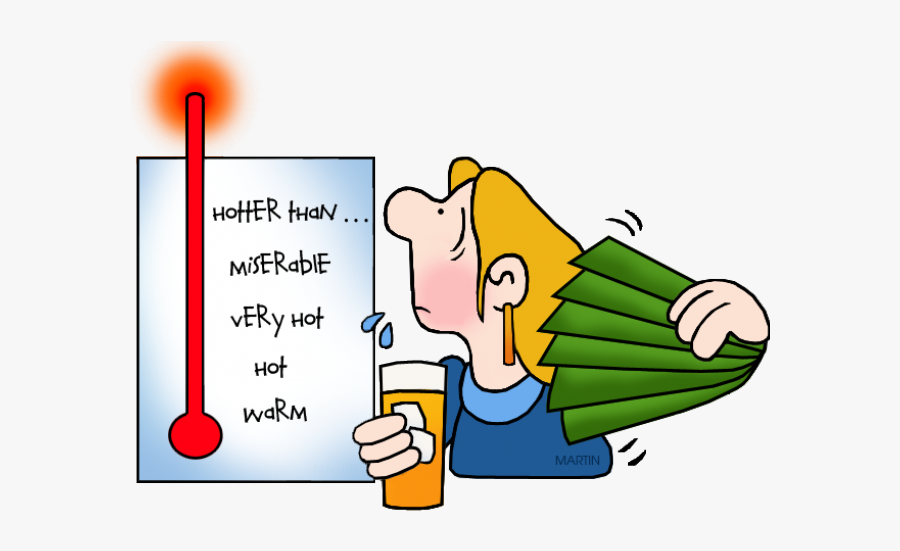 Hot Weather Cliparts - Temperature And Heat Gif, Transparent Clipart