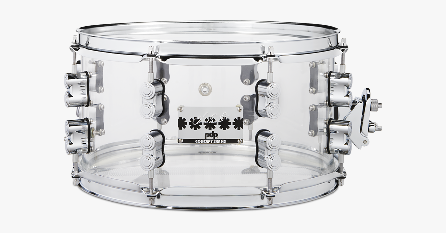 Pdp Chad Smith Signature Acrylic Snare Drum, Transparent Clipart