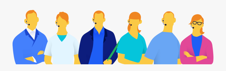 Dedicated Support Team, Transparent Clipart
