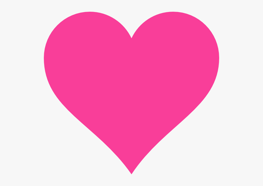 Hot Pink Heart Png, Transparent Clipart