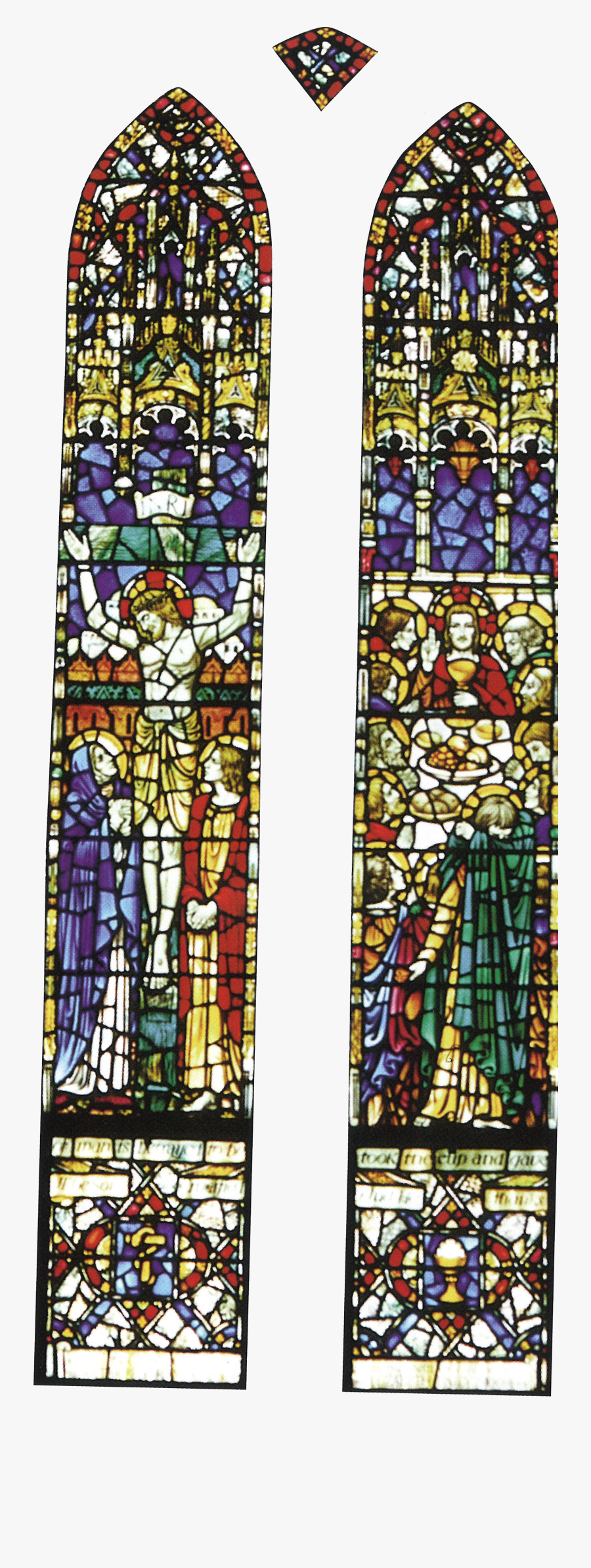 Transparent Jesus Beard Png - Stained Glass, Transparent Clipart