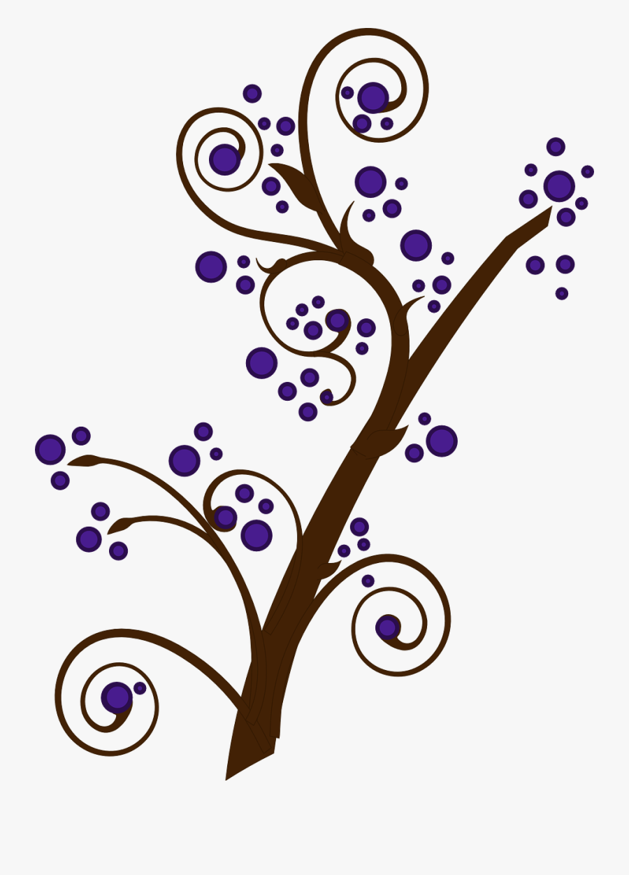 Branch Leaves Vines Free Picture - Fancy Tree Branch Drawing, Transparent Clipart