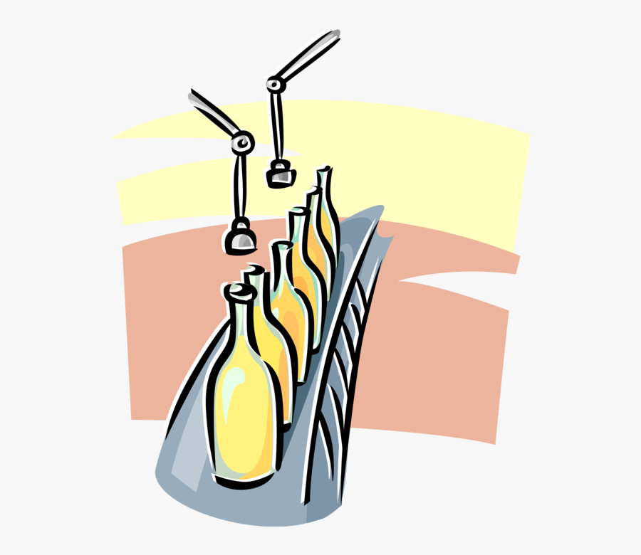 Assembly Line Bottles Receive - Assembly Line, Transparent Clipart