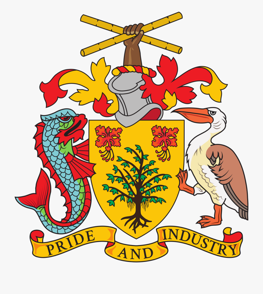 Barbados Coat Of Arms Symbols, Transparent Clipart