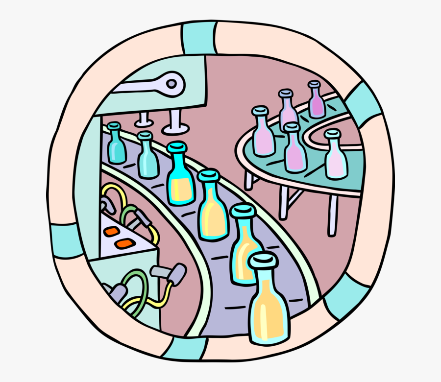 Vector Illustration Of Manufacturing Factory Assembly - Total Quality Management Cartoon, Transparent Clipart