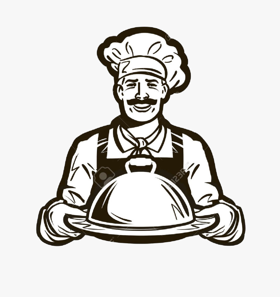 Cafe Catering Logo Clip Art - Catering Logo Line Art, Transparent Clipart