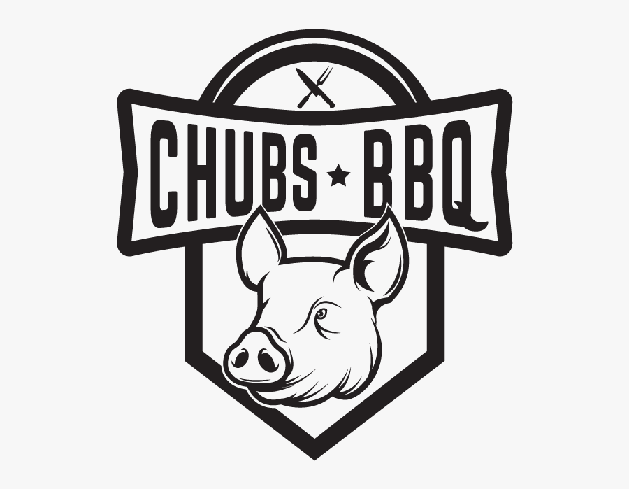 Chubs Logo Favicon Black - Cartoon, Transparent Clipart