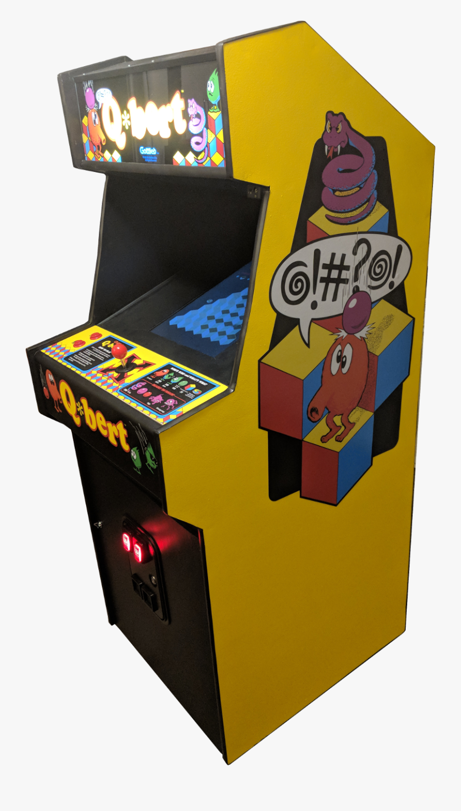 Qbertcab2 - Qbert Cabinet, Transparent Clipart