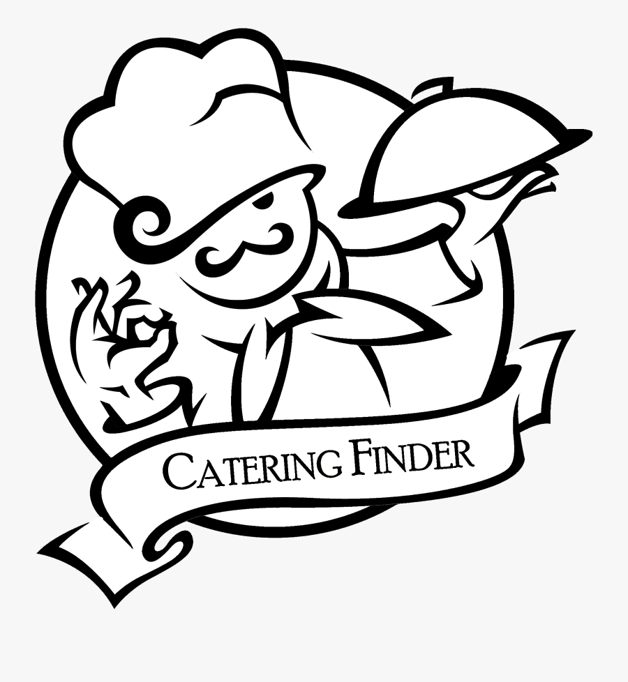 Jpg Black And White Stock Foodservice Tray Clip Art - Catering Service Logo Clipart, Transparent Clipart