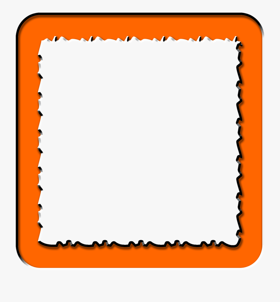 Free Frames Png - Orange Photo Frame Png, Transparent Clipart