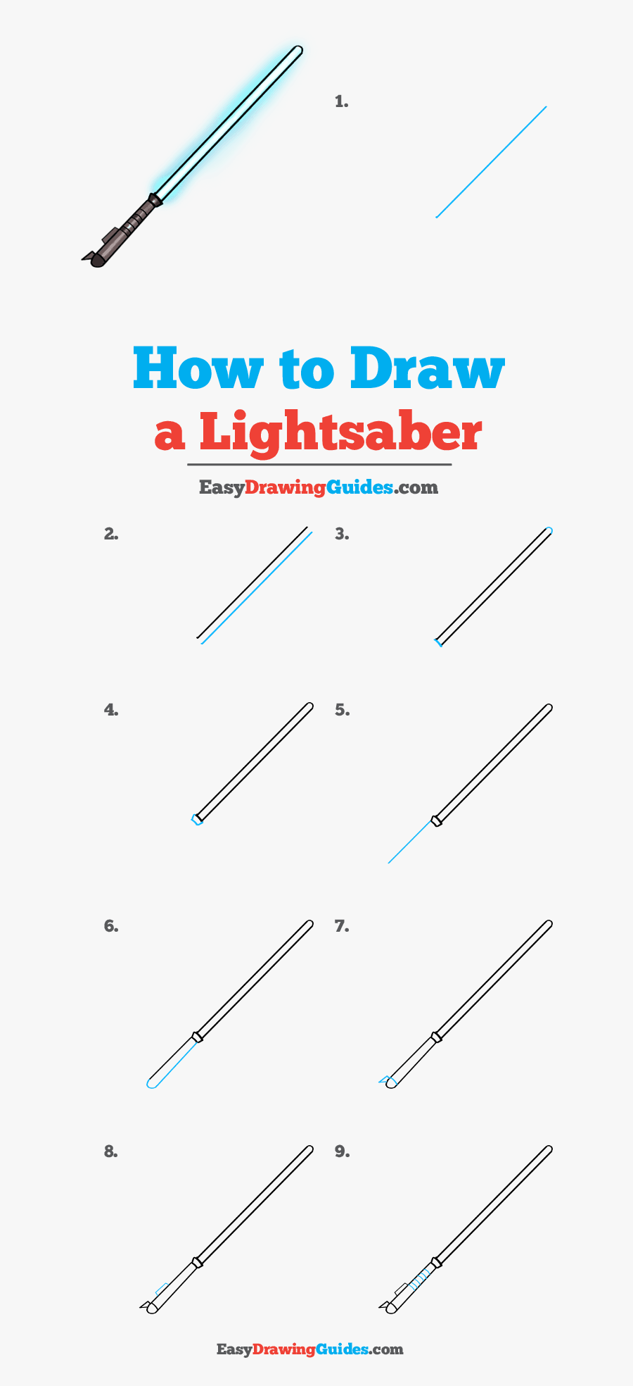 How To Draw Lightsaber - Like Us Follow Us, Transparent Clipart