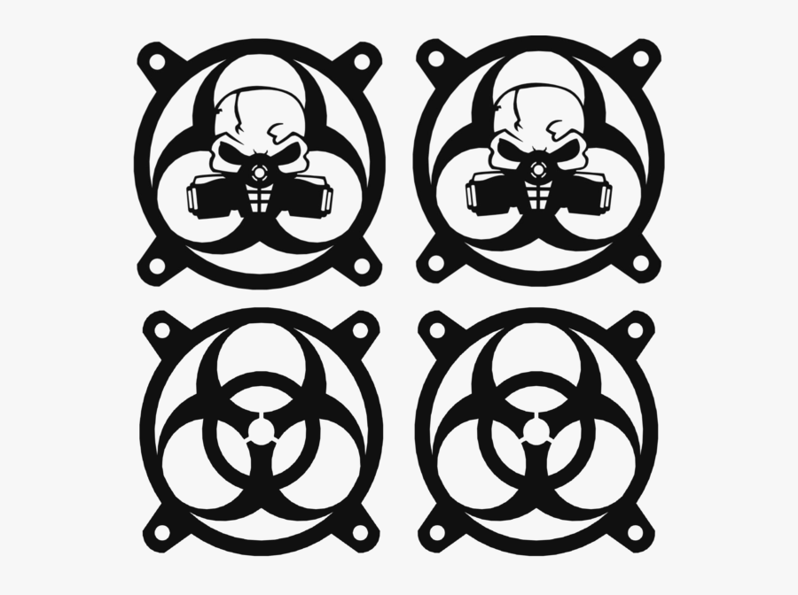 Biohazard Symbol, Transparent Clipart