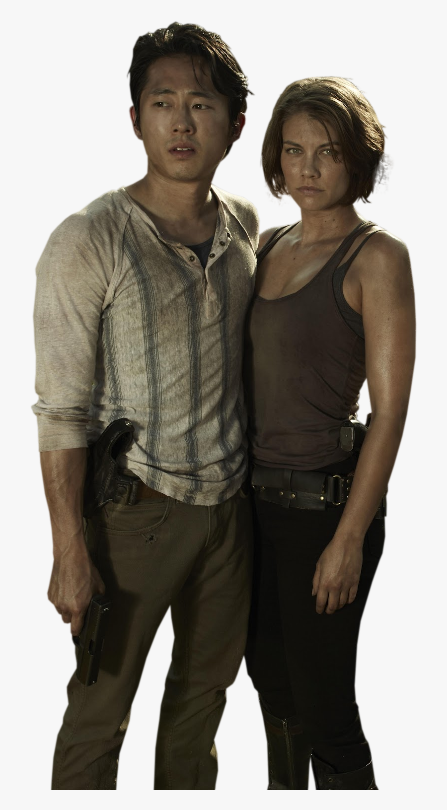 Twd Png Pic - Glenn Rhee Maggie Greene, Transparent Clipart