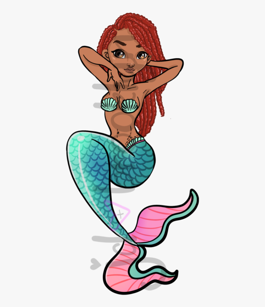 Ariel Black Art, Transparent Clipart