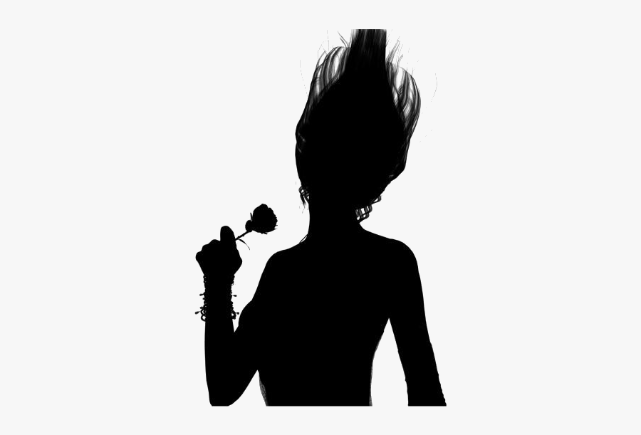 Transparent Dark Girl Silhouette, Clip Art - Silhouette, Transparent Clipart