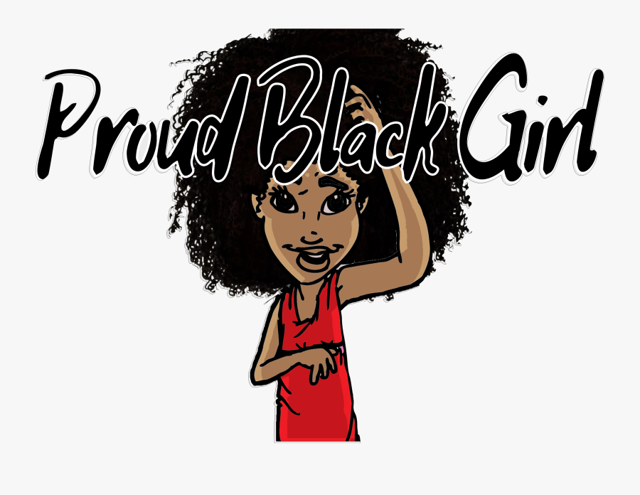 Proud Black Girl, Transparent Clipart